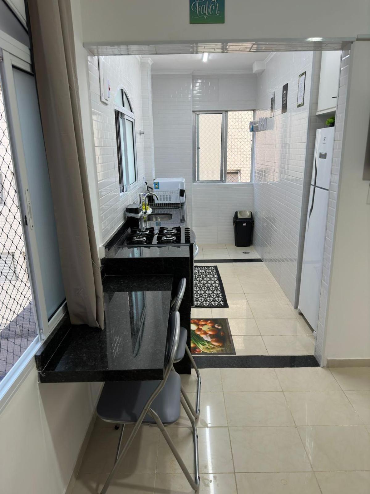 Apartamento Frente Ao Mar Com Varanda E Piscina Praia Grande  Exterior photo